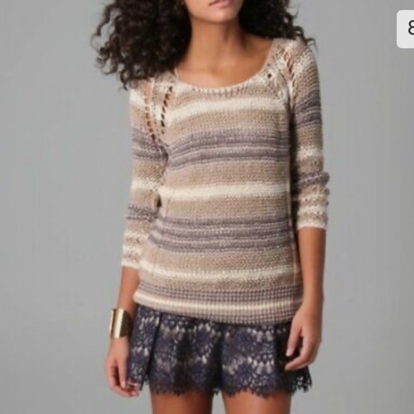 Free People Crochet Sweater XS Top
Long Sleeves BEIGE Ivory GREY
Boho Hippie - Picture 7 of 16